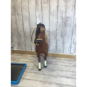 American Girl Doll Felicity’s Horse Penny w/ Saddle Blanket & Stirrups ADORABLE